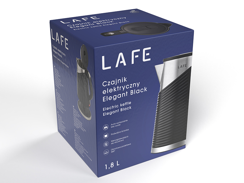 Lafe 47468 Electric Kettle Elegant Black 1,8 L