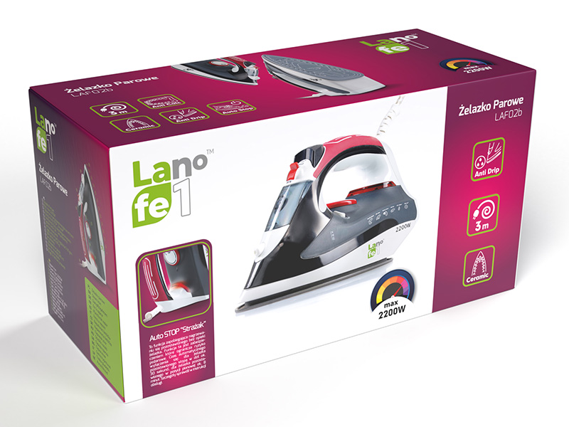 Lafe 44446 Steam Iron LAF02b