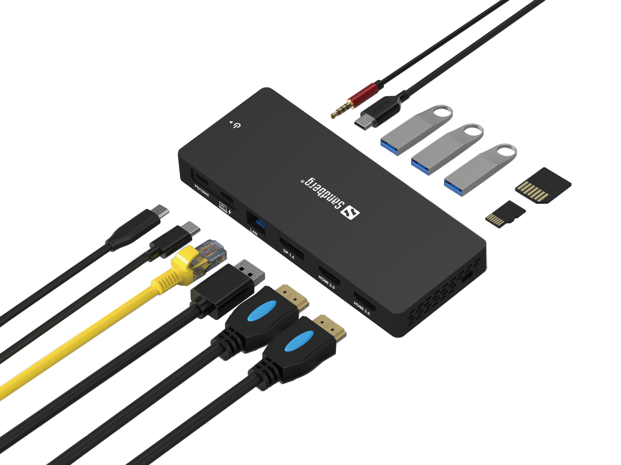 Sandberg 136-61 USB-C 13in1 DockingStation Pro