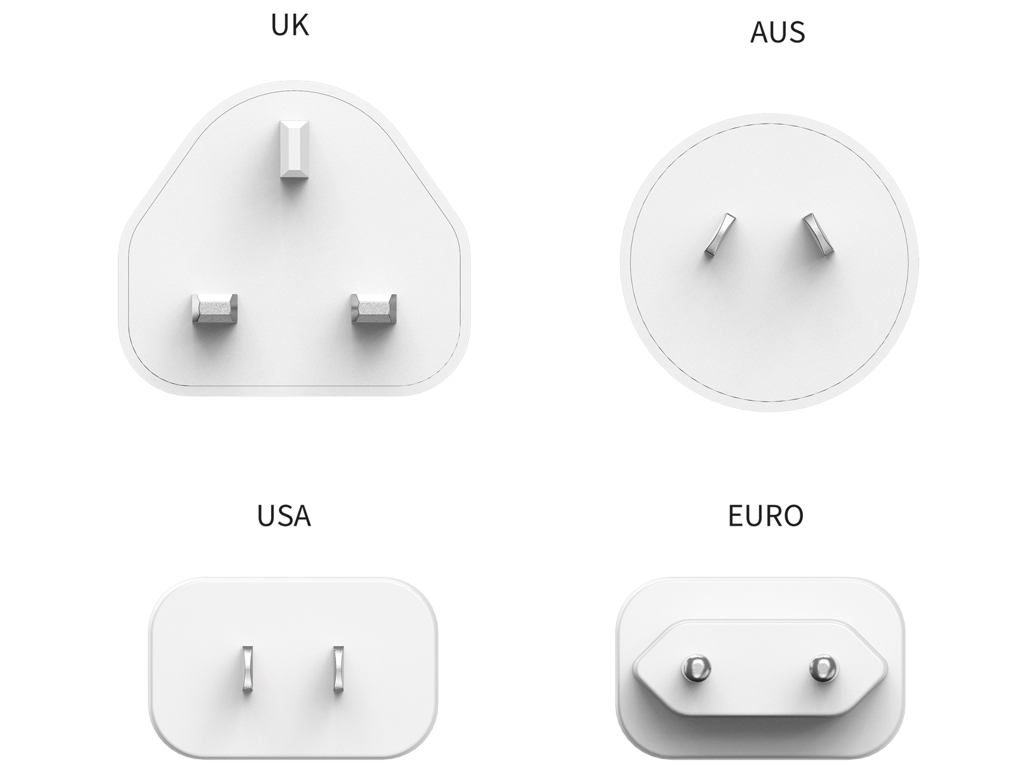 Sandberg 441-59 3in1 TravelCharger EU+UK+US+AUS