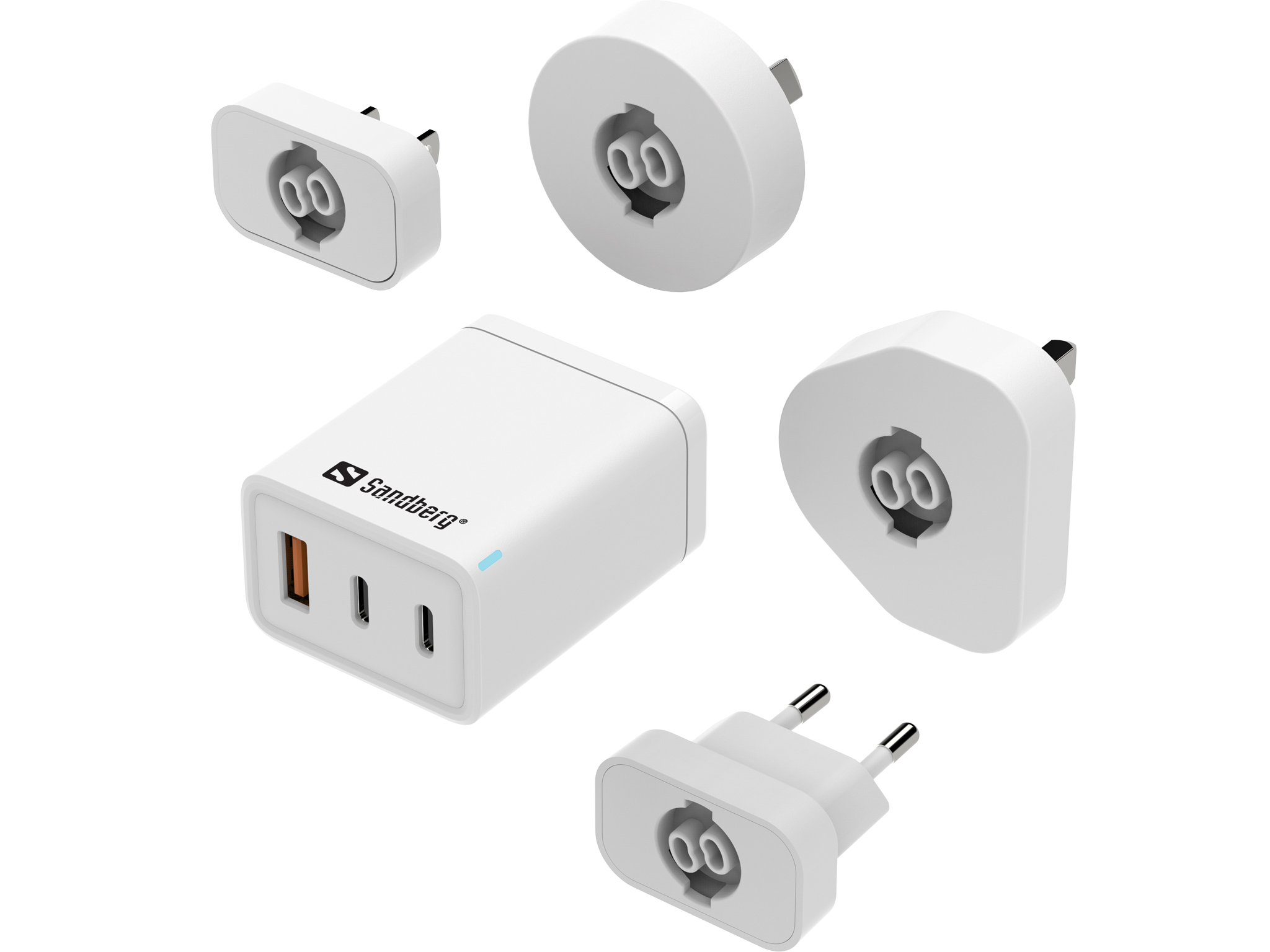Sandberg 441-59 3in1 TravelCharger EU+UK+US+AUS