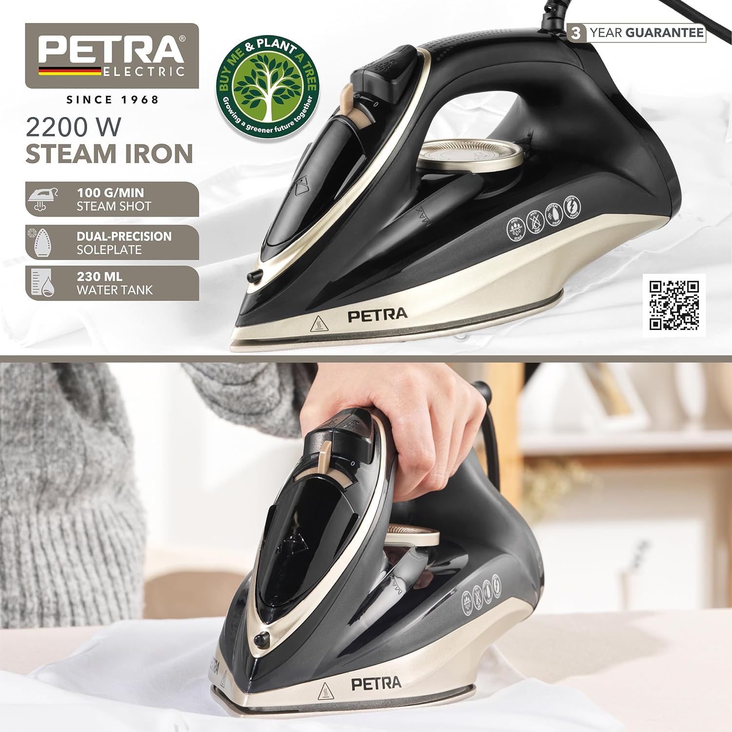 Petra PF01480VDE 2200W Steam iron Damaged Box