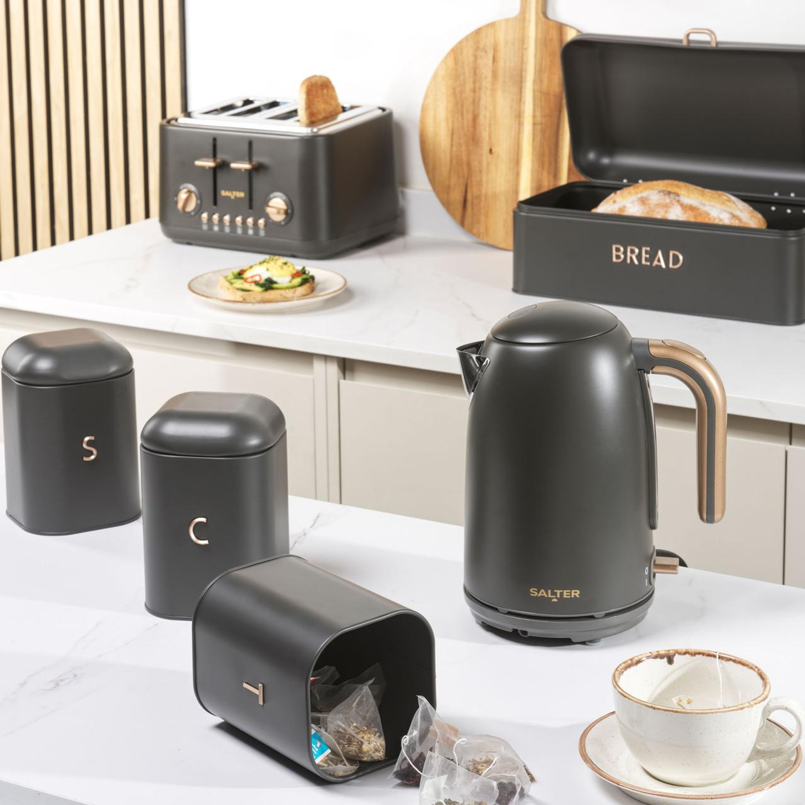 Salter EK5823CBVDE Pebble 4-Slice Toaster