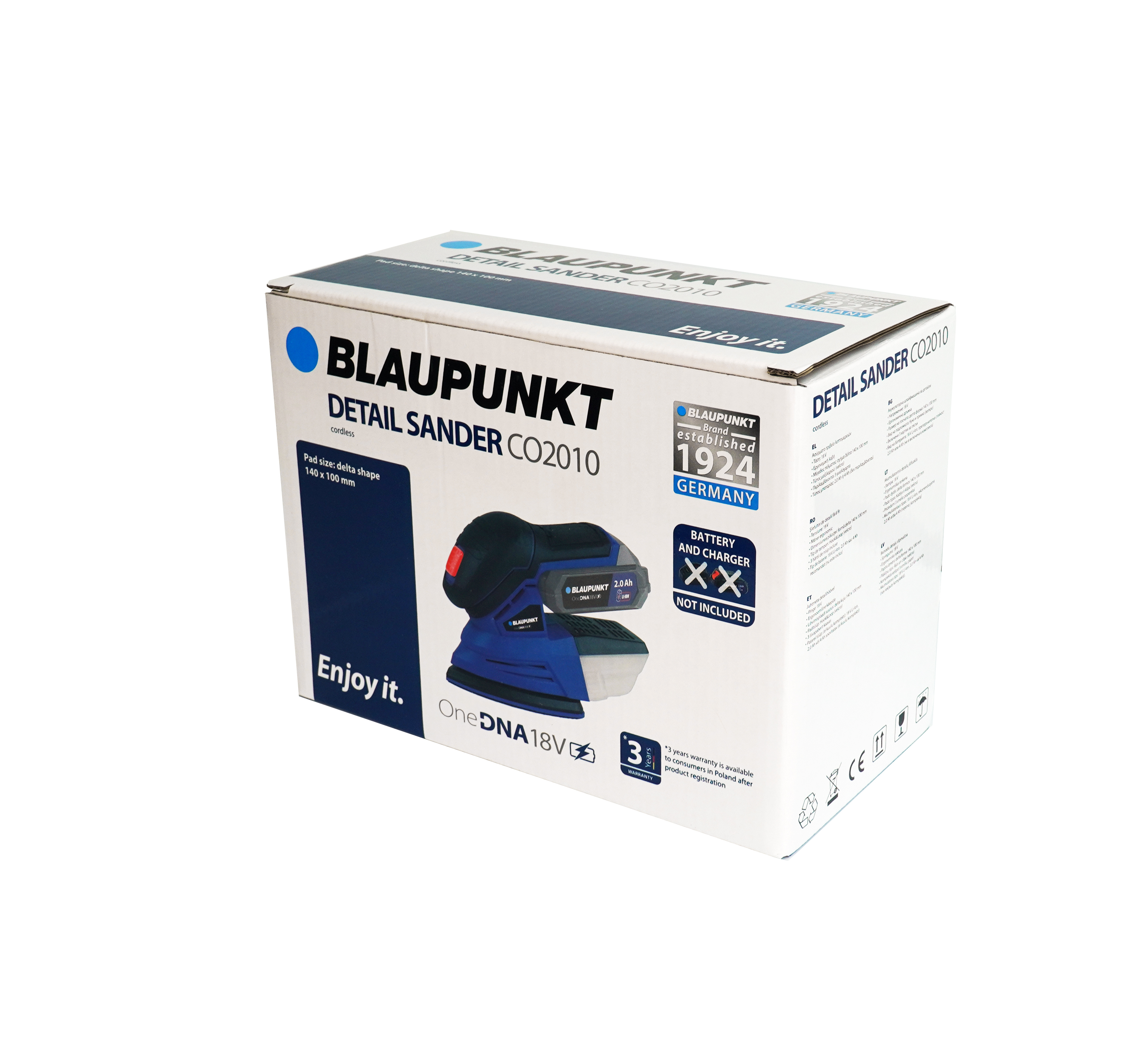 Blaupunkt CO2010 Detail Sander 18V
