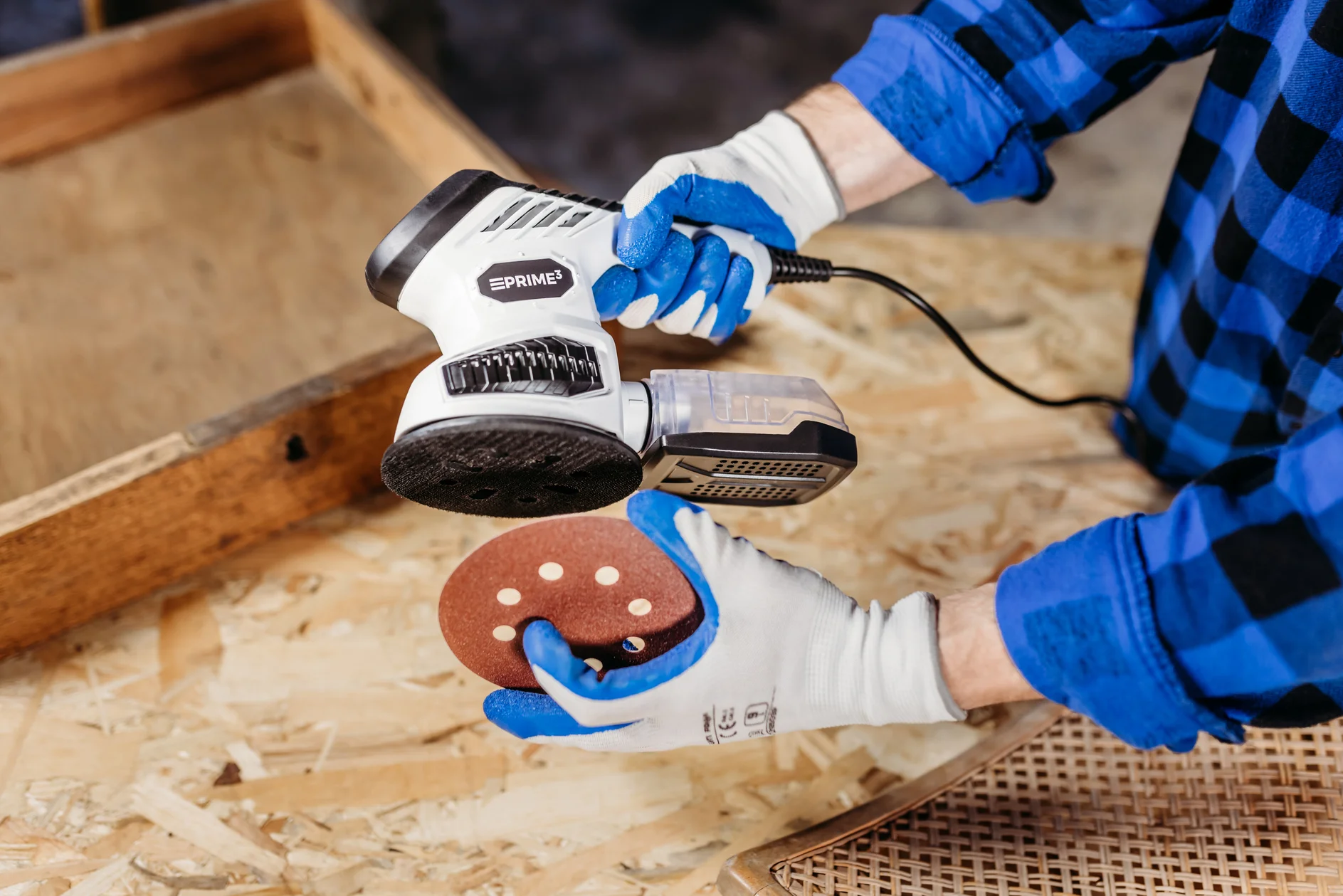 Prime3 TOS51 Random Orbital Sander 3 in 1