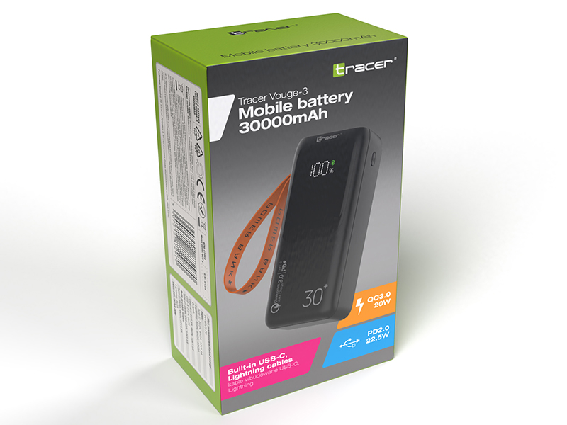 Tracer 47369 Vouge-3 30000mAh Power Bank