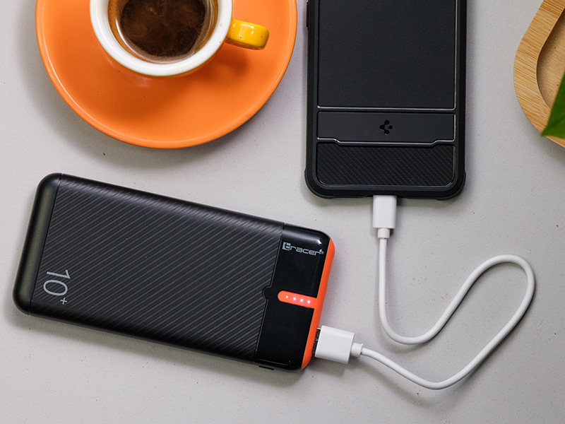 Tracer 47513 EnerGo 10000mAh Power Bank black/orange