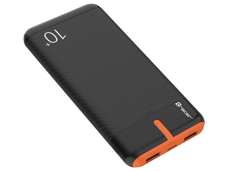 Tracer 47513 EnerGo 10000mAh Power Bank black/orange