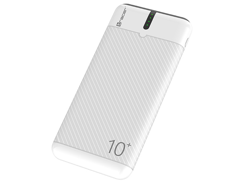 Tracer 47515 EnerGo 10000mAh Power Bank white/black