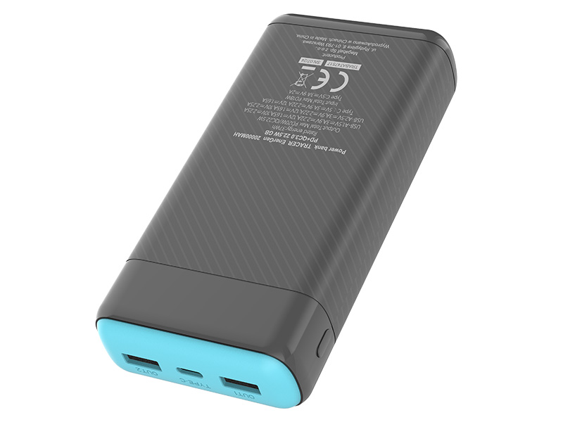 Tracer 47517 EnerGen 20000mAh Power Bank gray/blue