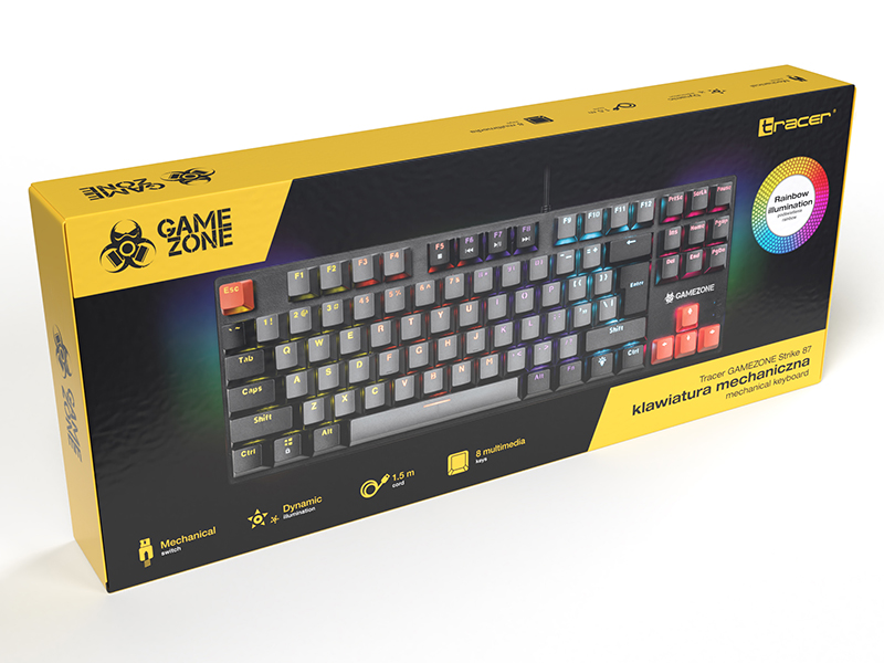 Tracer 47373 Gamezone Strike 87 Mechanical Keyboard
