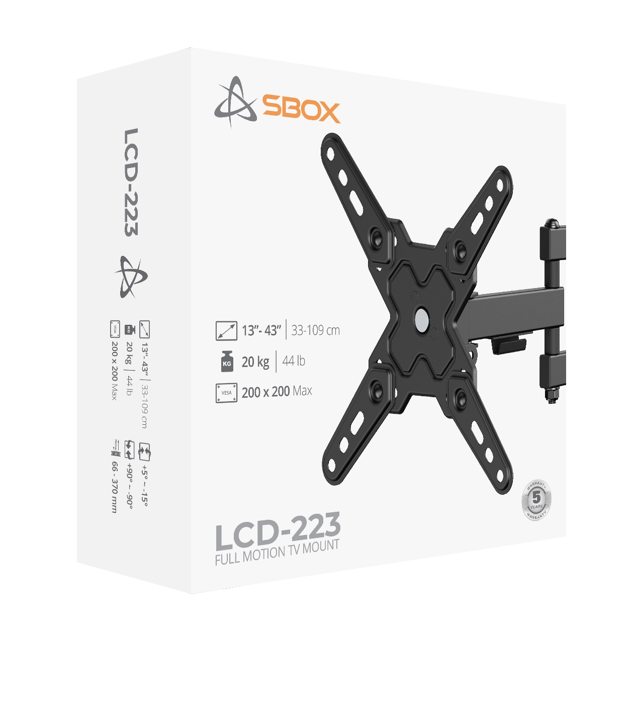 Sbox LCD-223-2  (13-43/20kg/200x200)