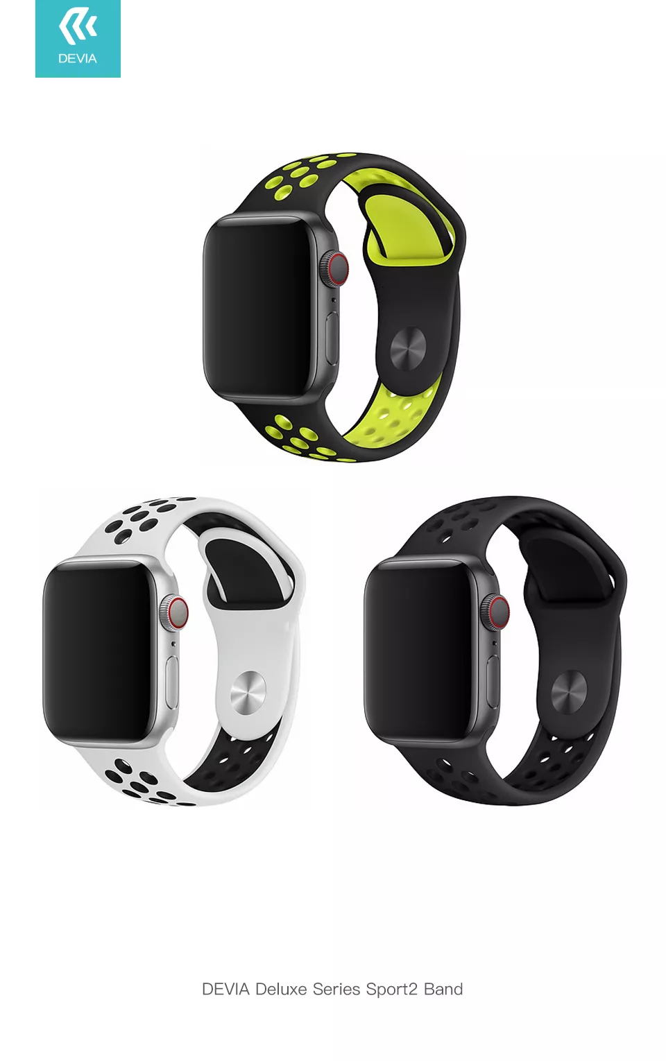 Devia Deluxe Series Sport Band for Apple Watch 4 Yellow