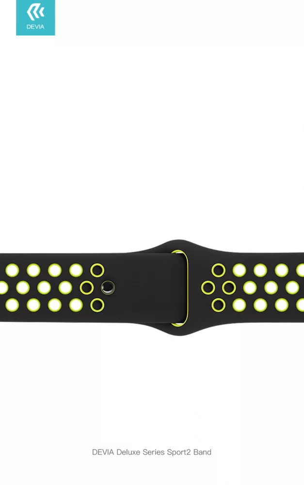 Devia Deluxe Series Sport Band for Apple Watch 4 Yellow