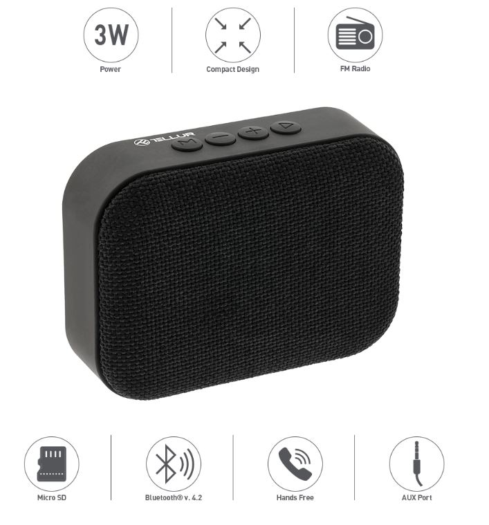 Tellur Bluetooth Speaker Callisto Black Damaged Box