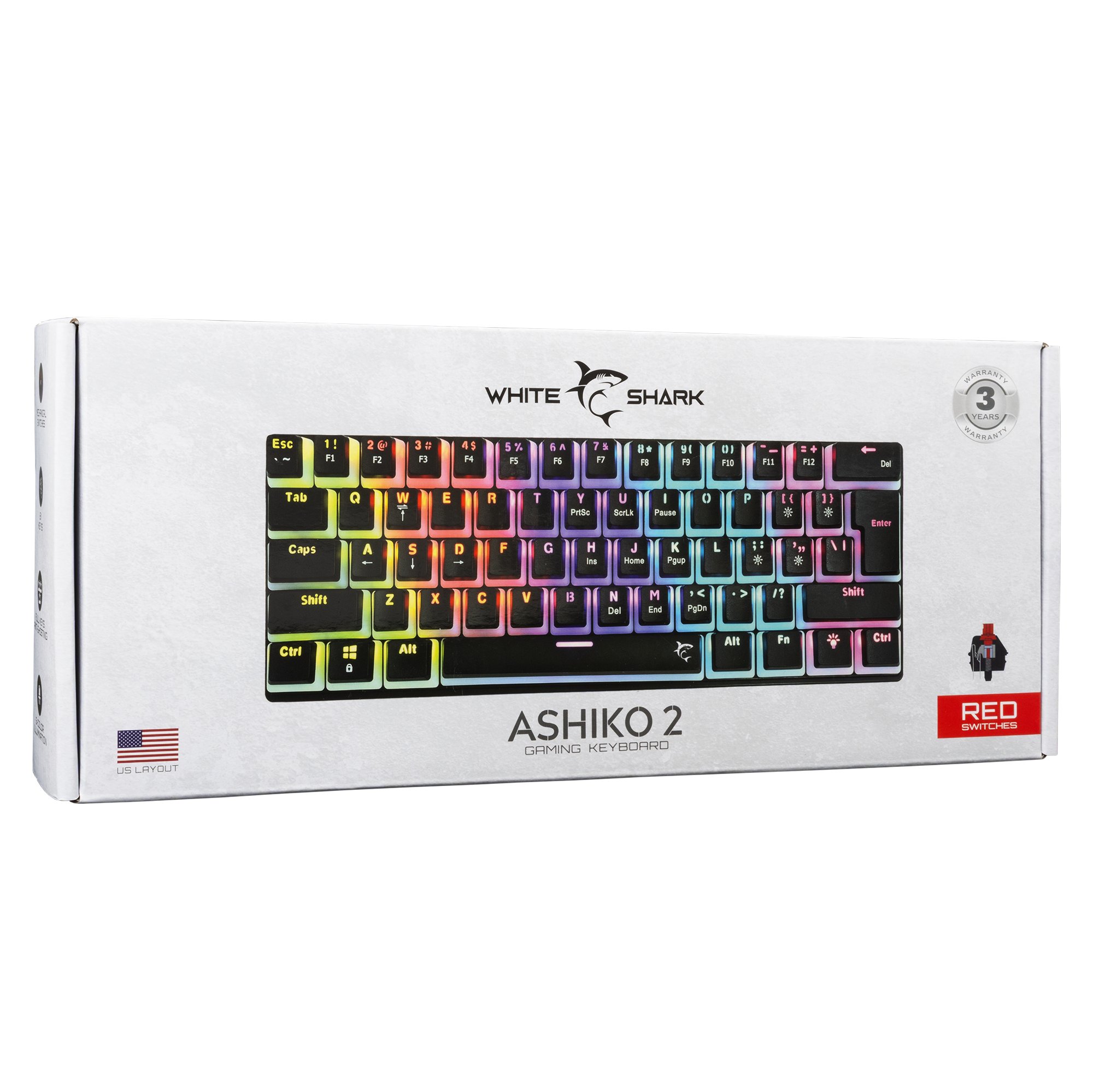 White Shark GK-2202 Ashiko-2 Black/Red US