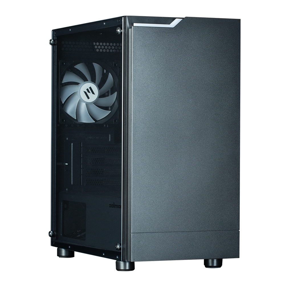 Zalman T4 Plus Black  Mini Tower Case, 120mm ARGB Fan x1