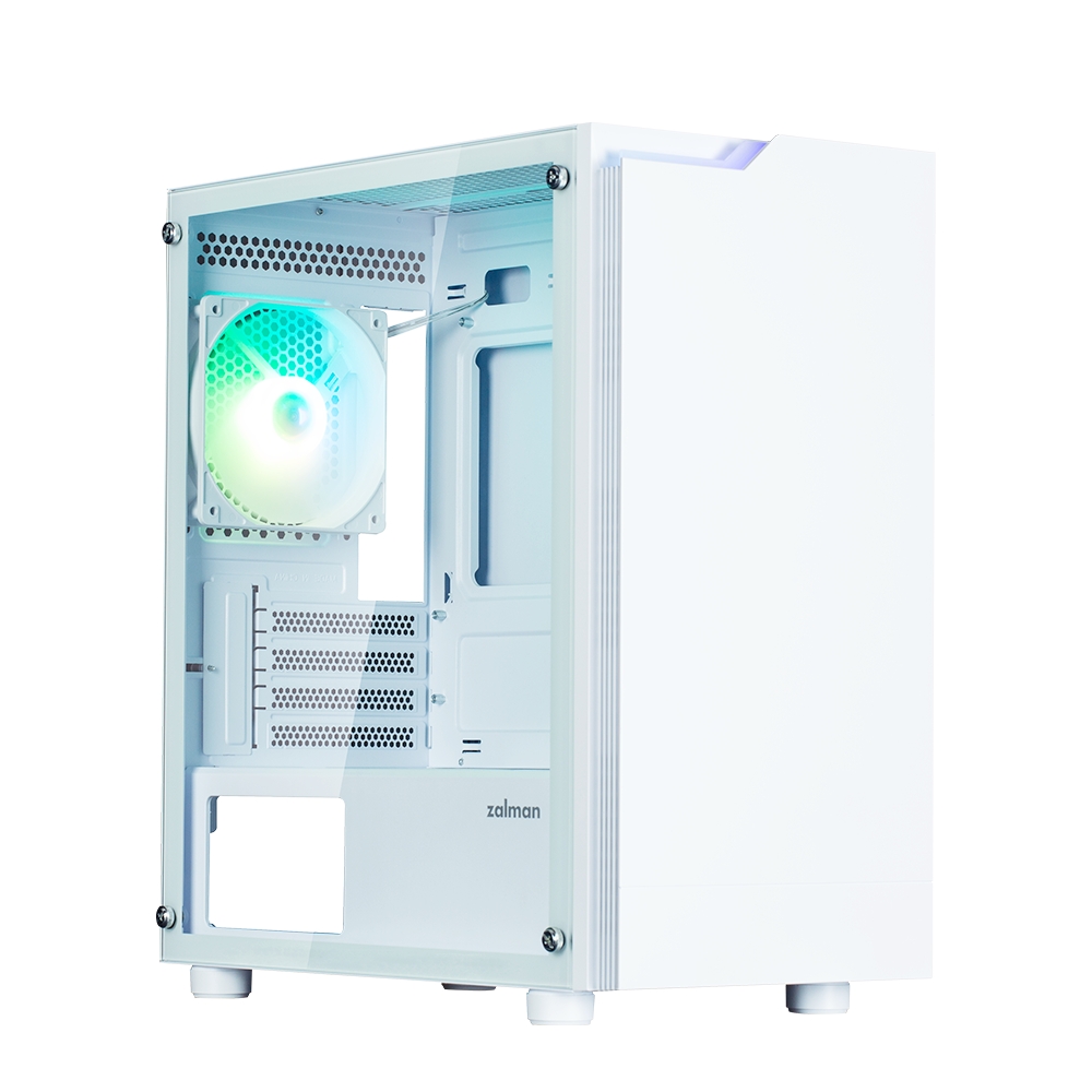 Zalman T4 Plus White  Mini Tower Case, 120mm ARGB Fan x1