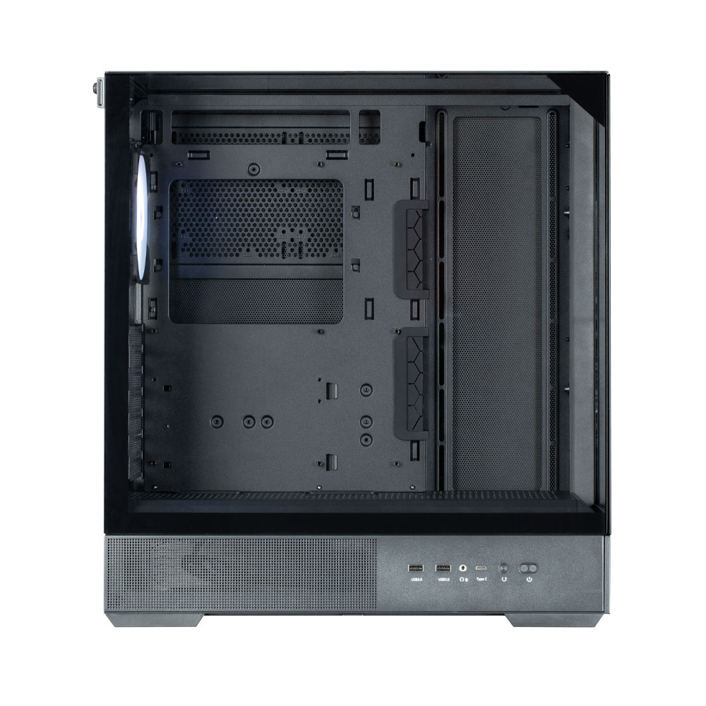 Zalman P40 Prism Black, ARGB Fan x1