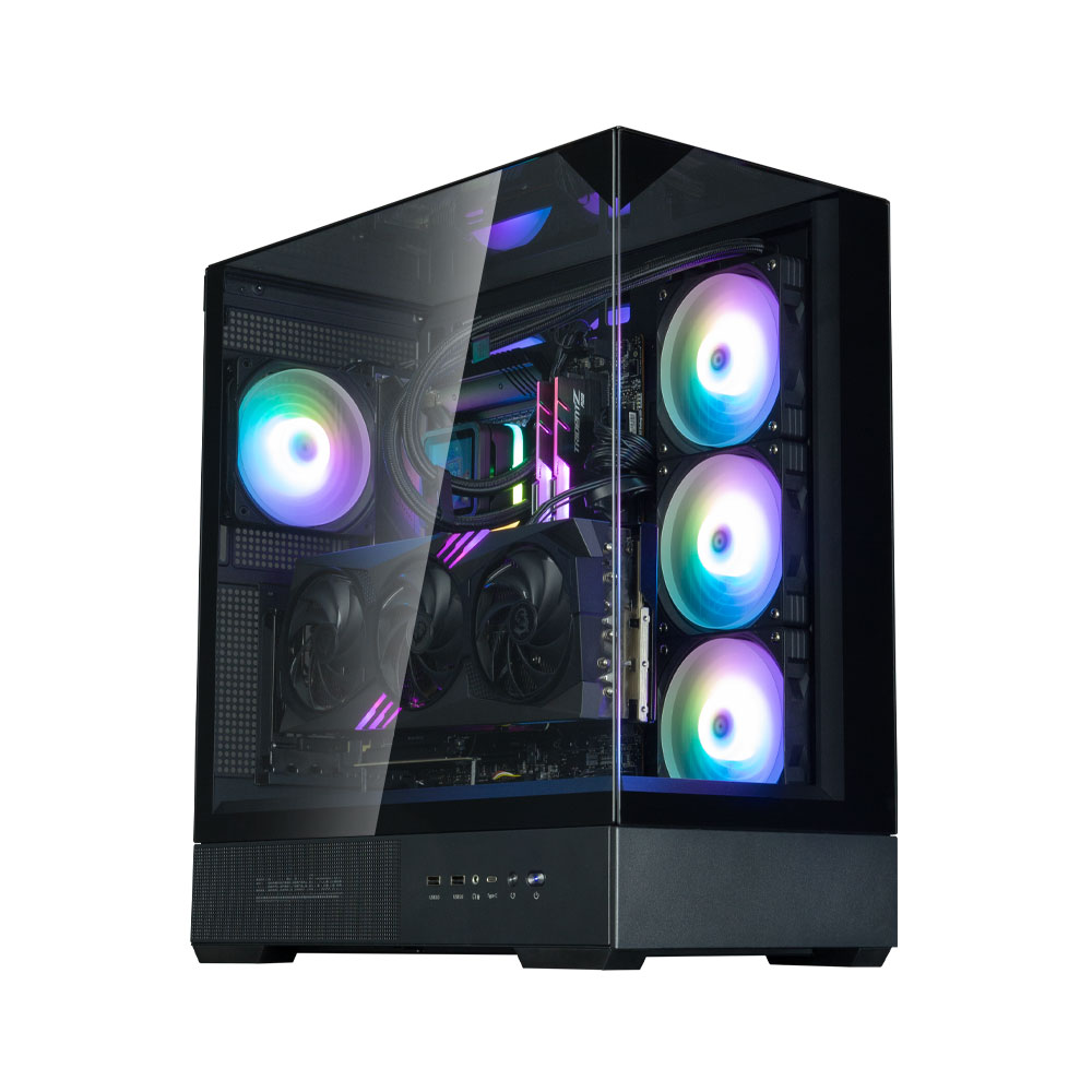 Zalman P40 Prism Black, ARGB Fan x1