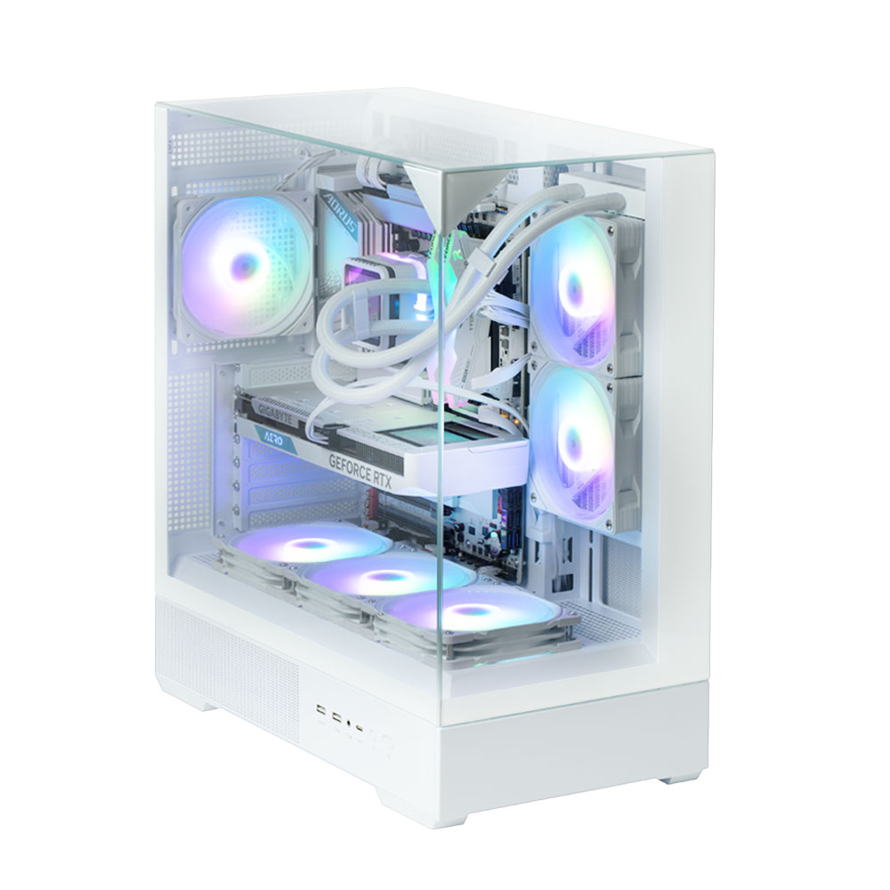 Zalman P40 Prism White, ARGB Fan x1