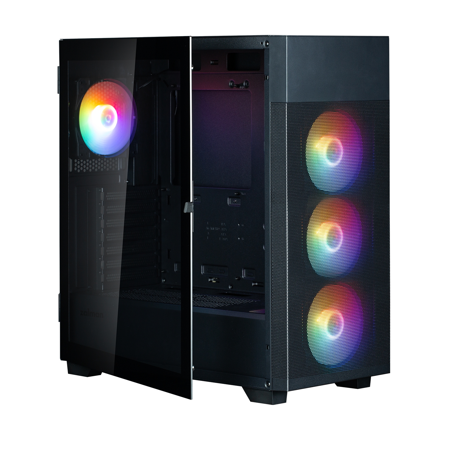 Zalman S5 Neo Black ATX, FRGB Fan x4