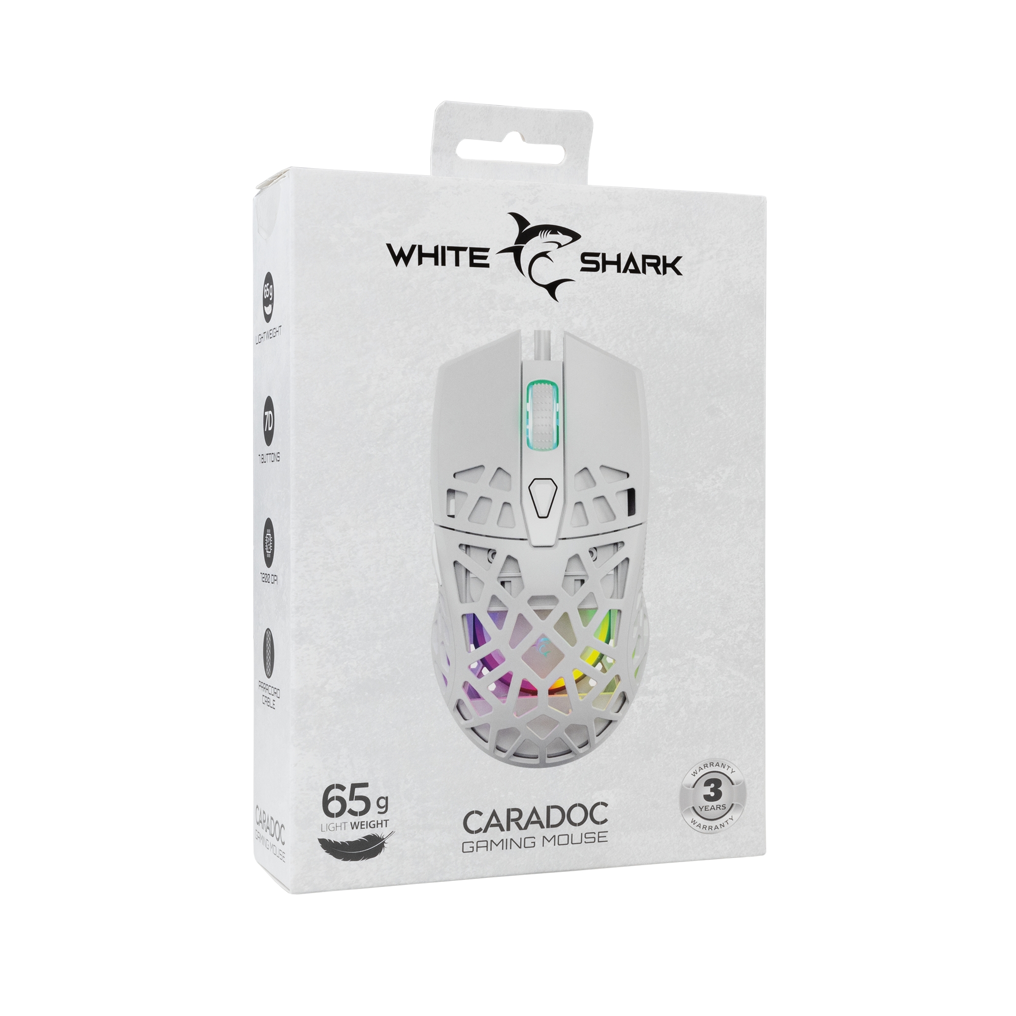 White Shark GM-5018 Caradoc RGB/7200 dpi White