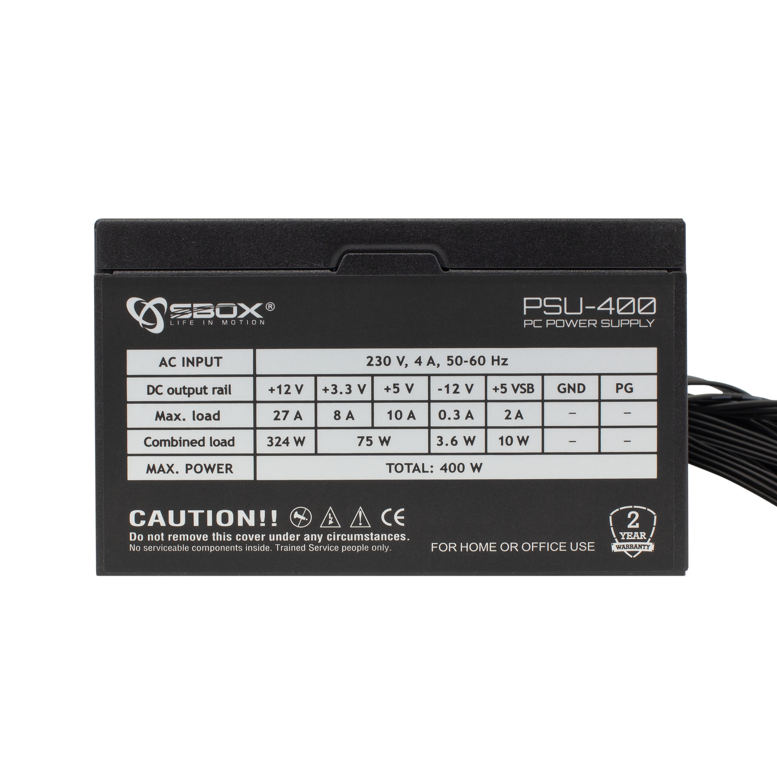 Sbox PCC-12 MicroATX + PSU-400