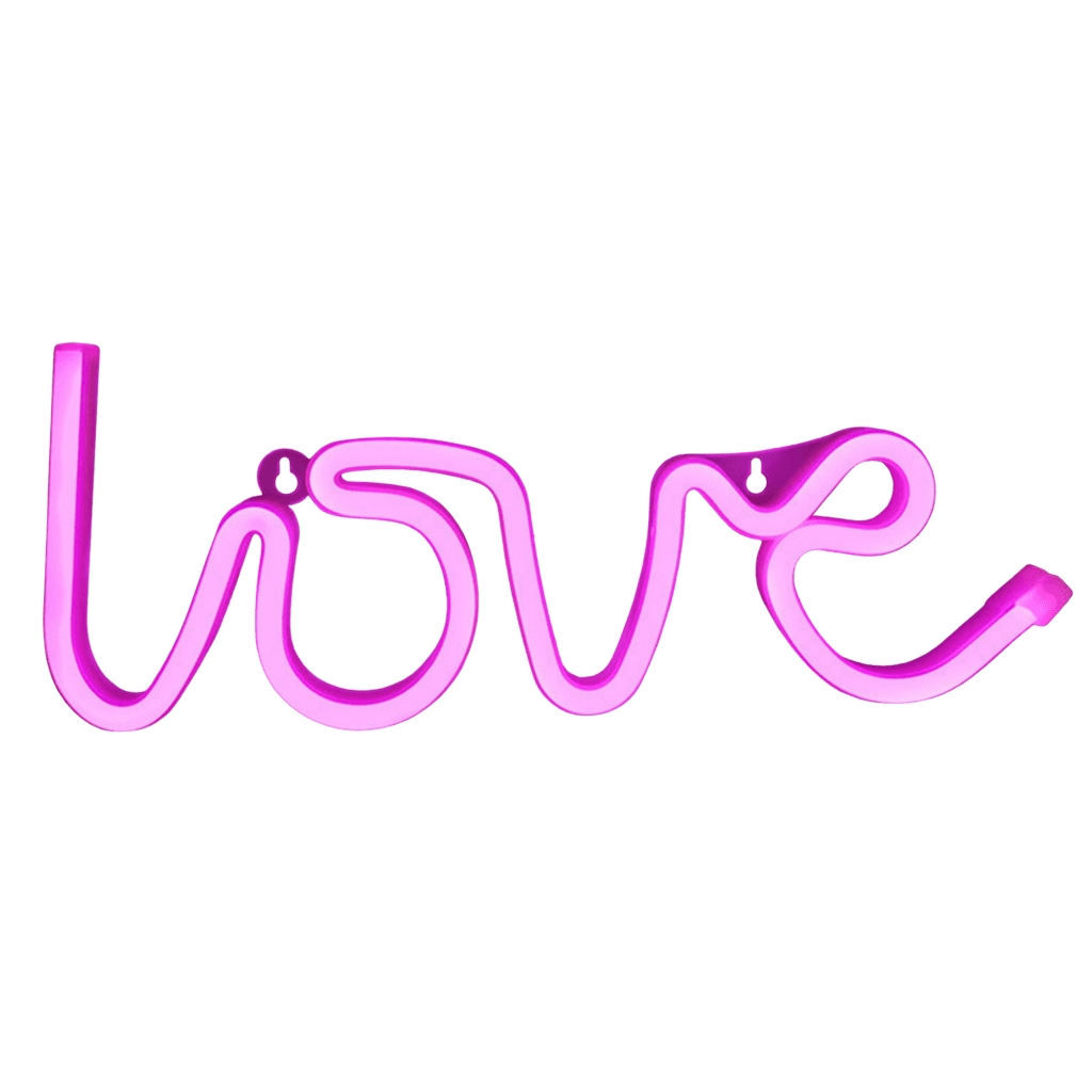 Manta SNL02PKT Style Neon Lights  LOVE Pink