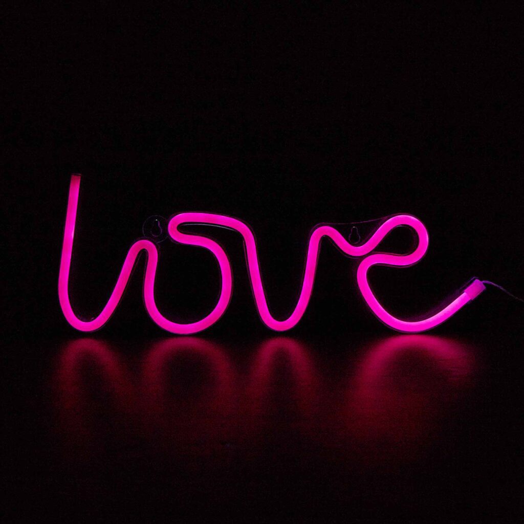 Manta SNL02PKT Style Neon Lights  LOVE Pink