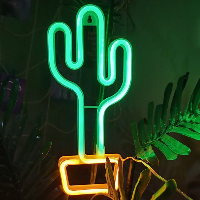 Manta SNL07GN Style Neon Lights CACTUS Green/Yellow