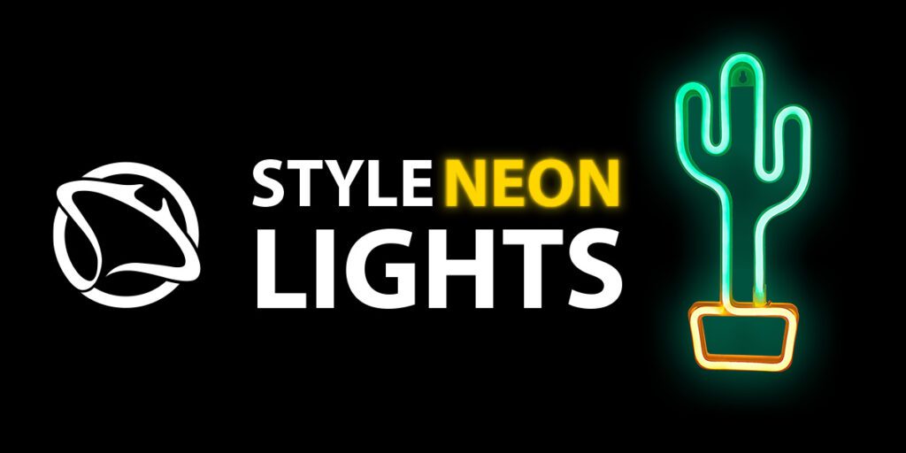 Manta SNL07GN Style Neon Lights CACTUS Green/Yellow