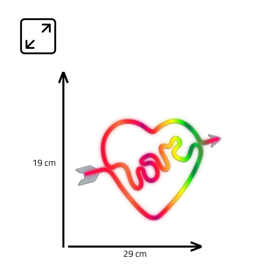Manta SNL59RGB Style Neon Lights LOVE HEART