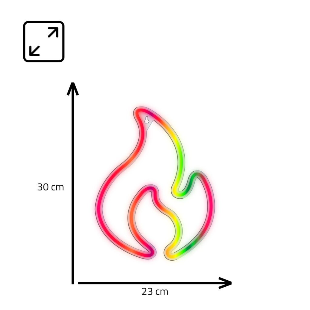 Manta SNL58RGB Stile Neon Light FLAME Damaged Box