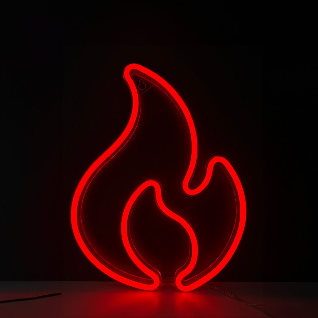 Manta SNL58RGB Stile Neon Light FLAME Damaged Box