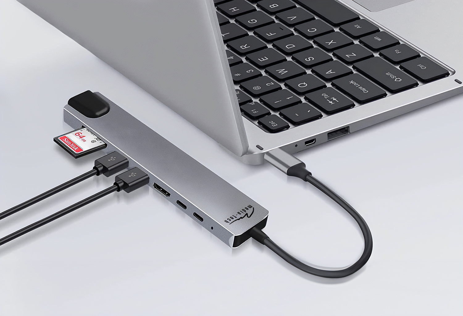 Media-Tech MT5046 8in1 USB-C LAN HUB PRO