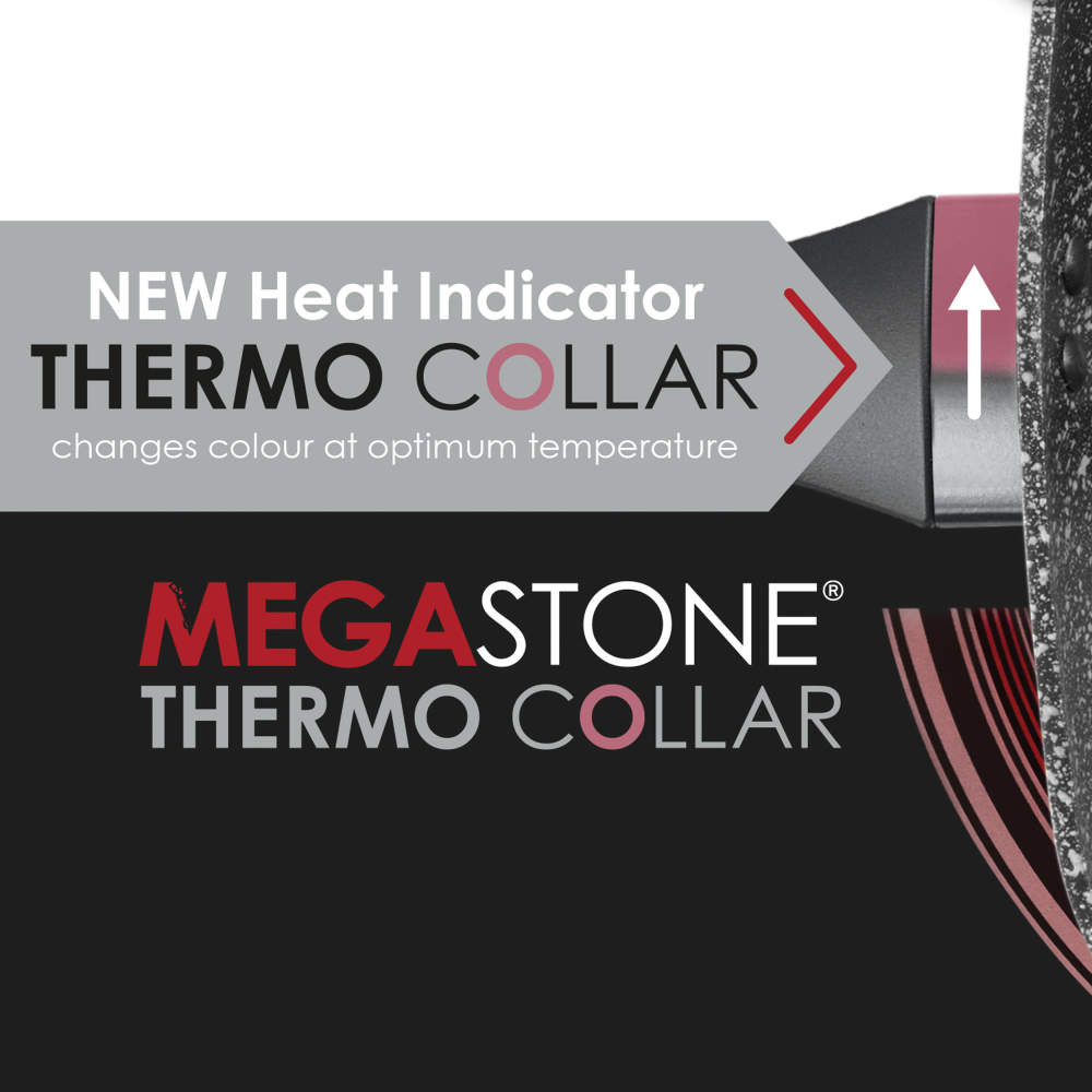 Salter BW10691BRMFOB Megastone Thermo Collar 20cm Frying Pan
