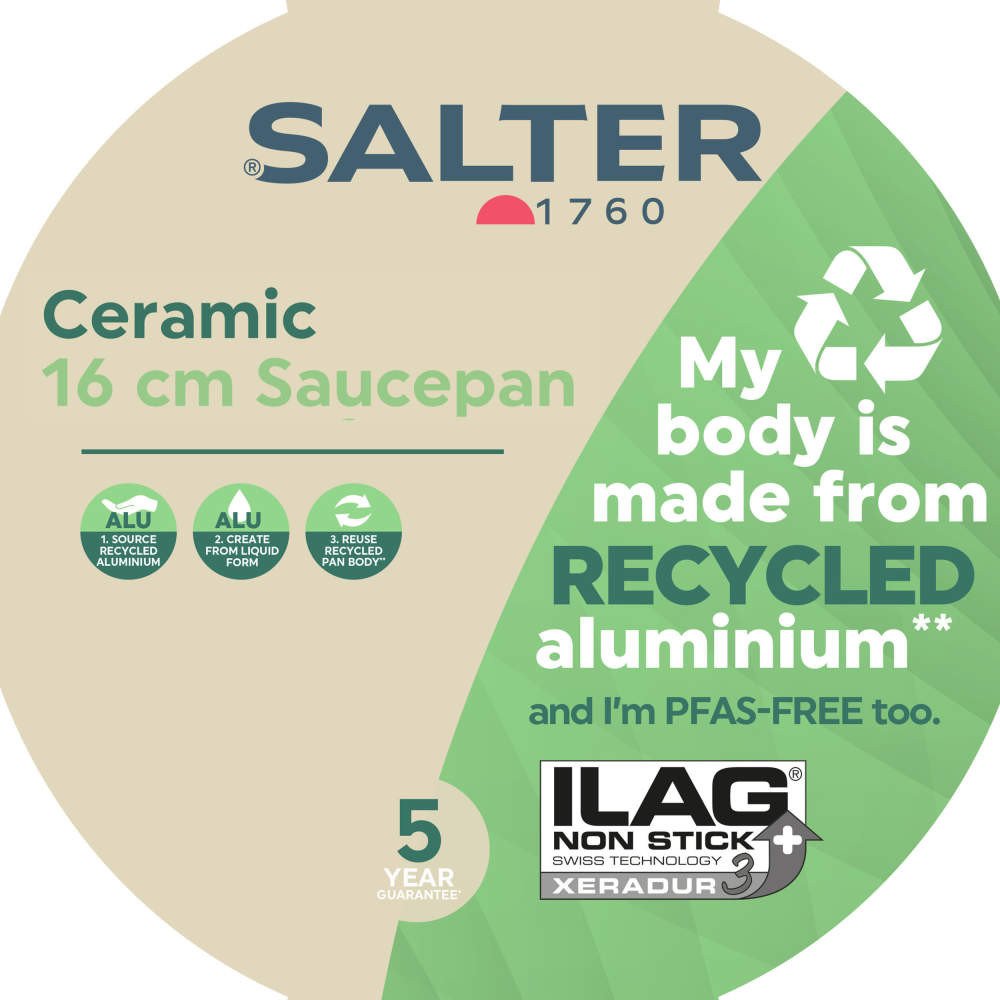 Salter BW12877EU7 Ceramic 16cm Saucepan
