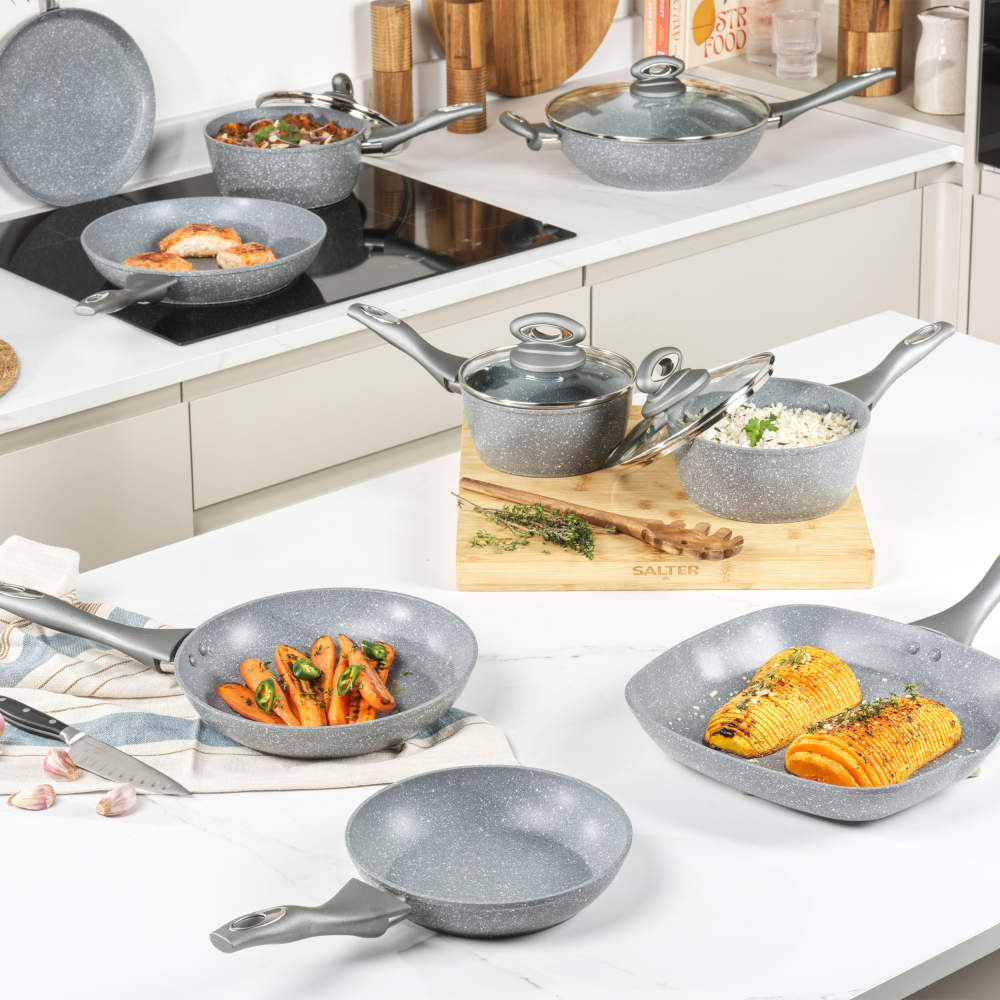 Salter BW02773G1EU7 Marblestone 28cm Griddle Pan