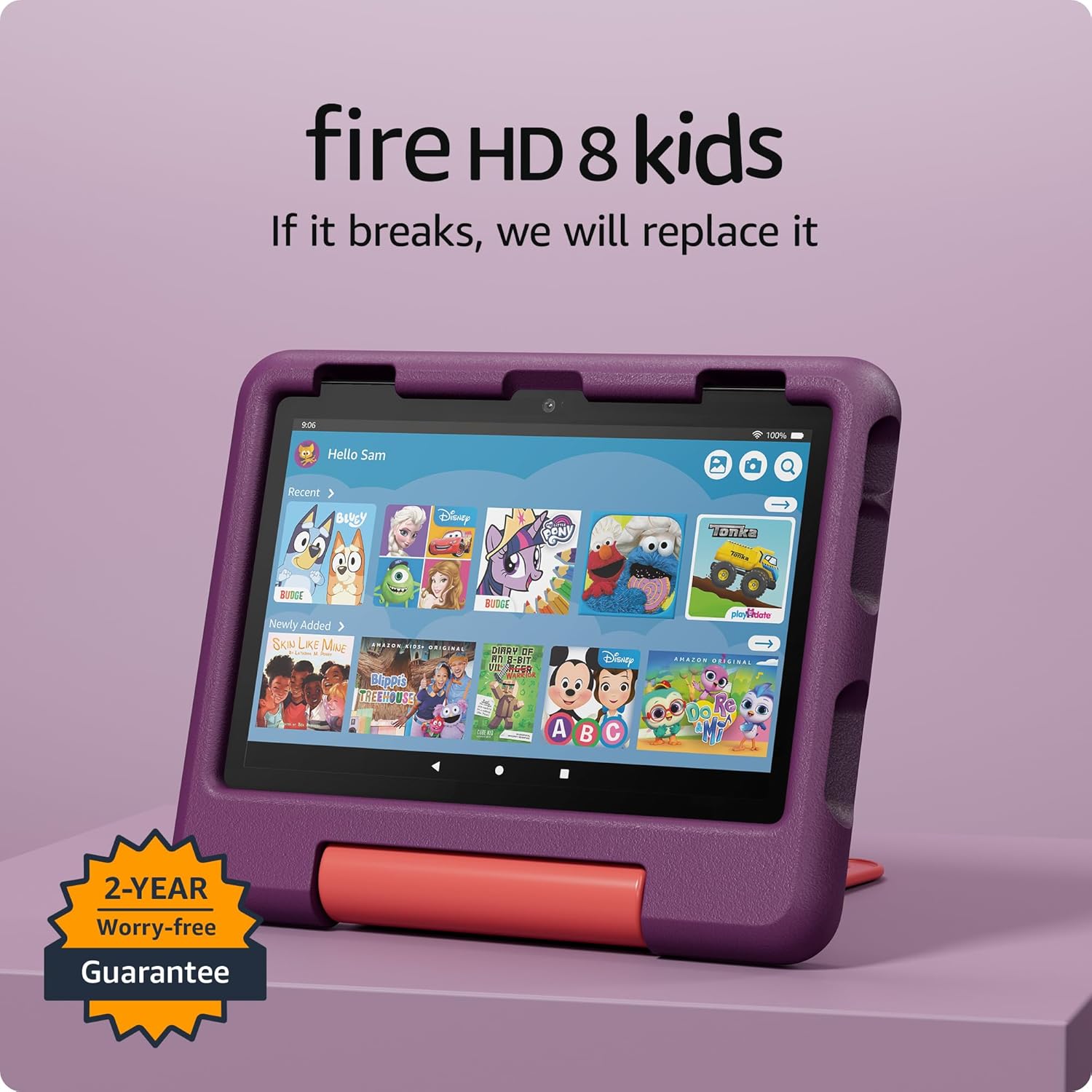 Amazon Fire HD8 Kids Tablet (2024) 3GB/32GB Grape