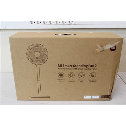 SALE OUT. Xiaomi Mi Smart Standing Fan 2 EU | Xiaomi Mi Smart Standing Fan | 2 | Stand Fan | DAMAGED PACKAGING | White | Oscillation | 15 W