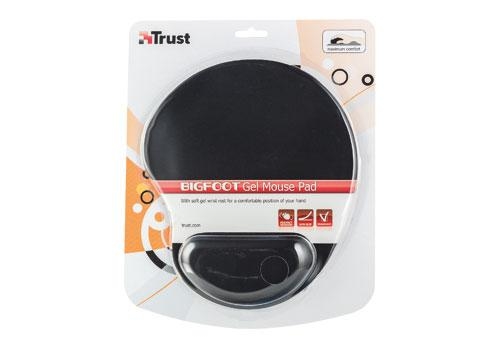 Trust Bigfoot Gel Mouse Pad Black 16977