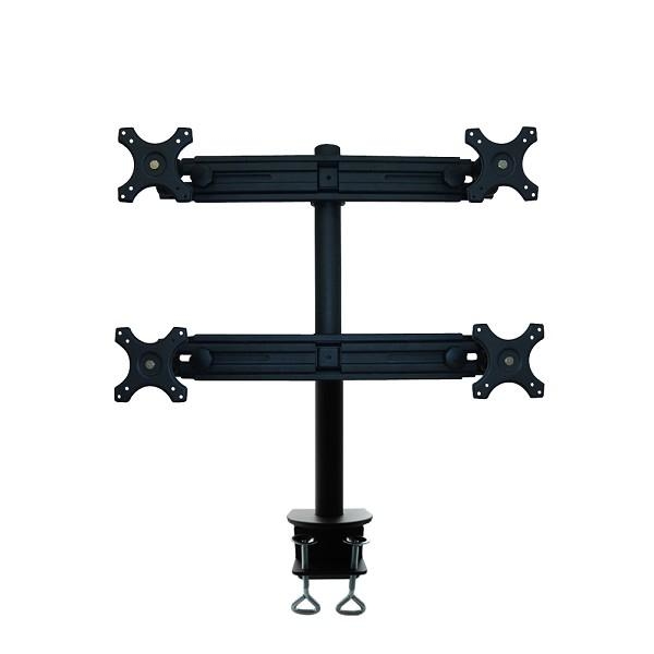 NEOMOUNTS FPMA-D700D4 Black Desk Mount for 19-27" TVs