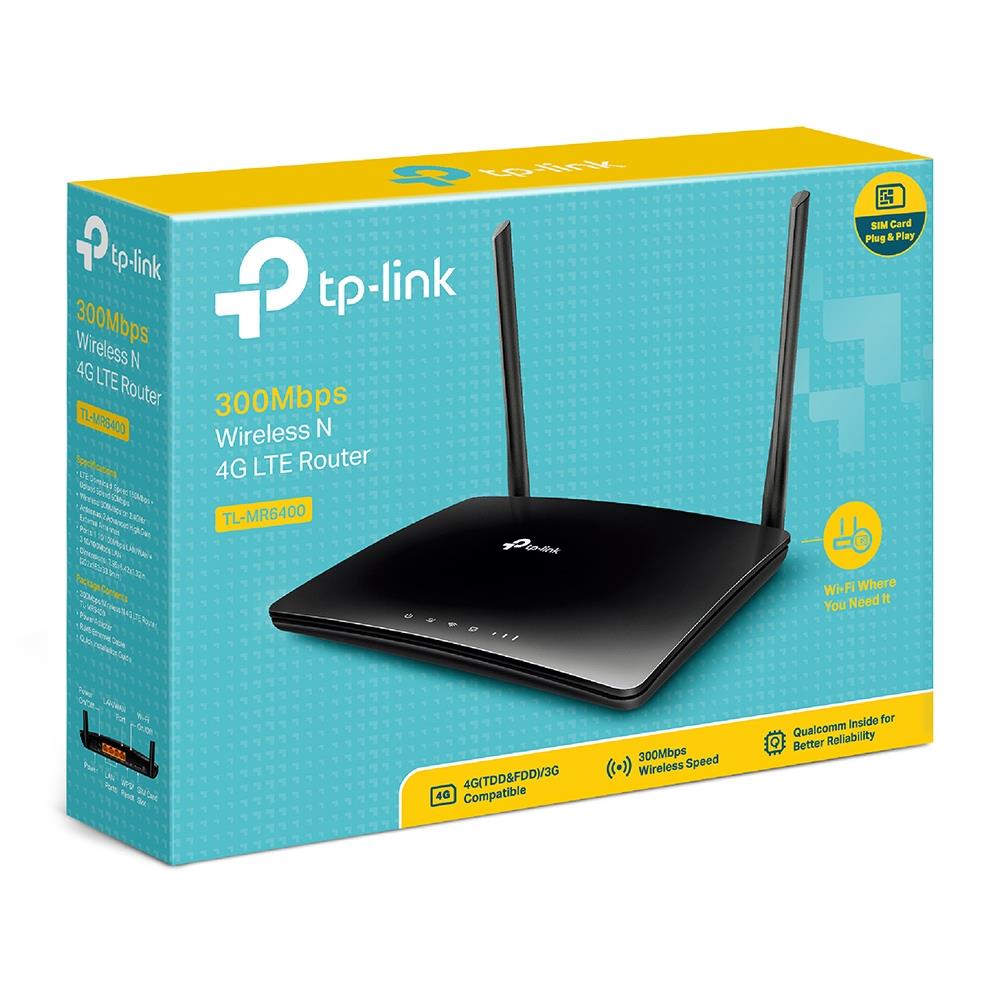 TP-LINK TL-MR6400 3G/4G Maršrutētājs 300Mbps