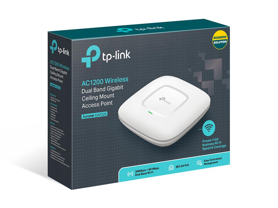 TP-LINK EAP225 Omada piekļuves punkts 1200 Mbps