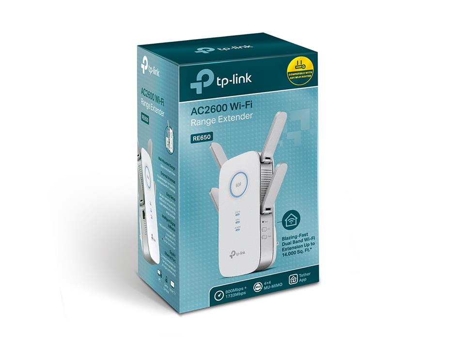 TP-LINK RE650 2533Mbps WiFi signāla pastiprinātājs