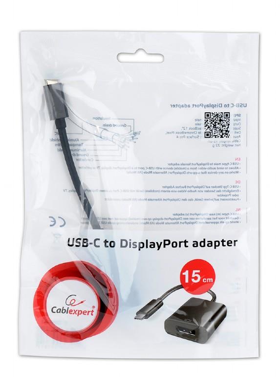Gembird USB-C DisplayPort adapter A-CM-DPF-01
