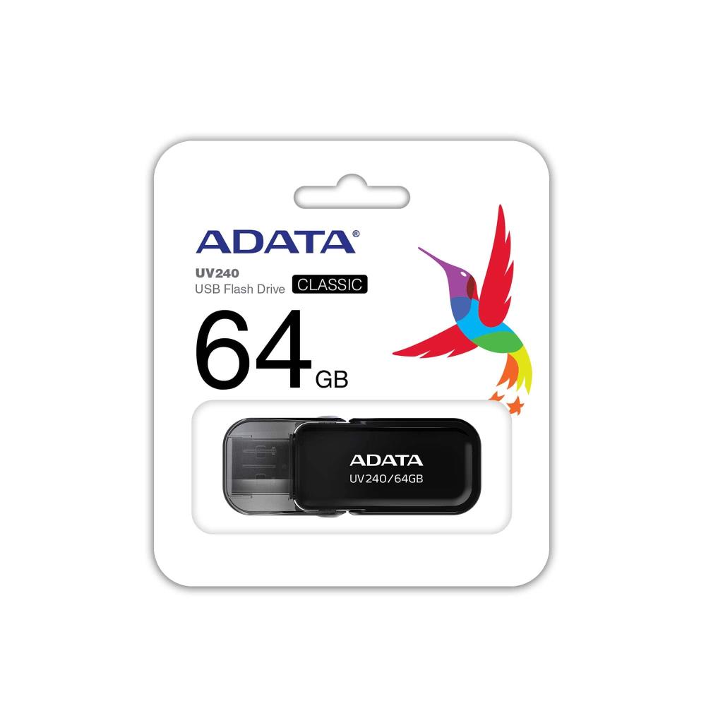 ADATA AUV240-64G-RBK 64GB USB2 Флешка Черная