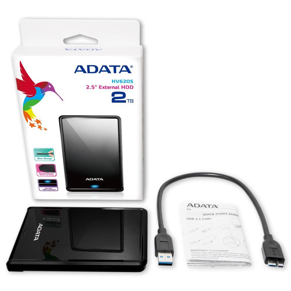 Внешний HDD ADATA HV620S 2TB USB 3.1 Черный