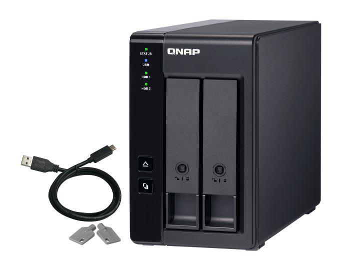 QNAP TR-002 2-Bay USB-C uzglabāšanas korpuss